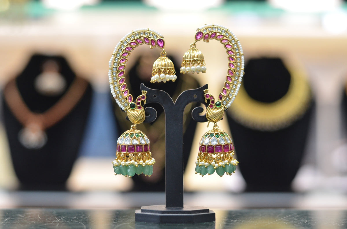 Earring EARCUFF 174 EMERALD KEMPU MULTI COLOR