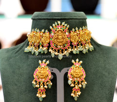 JADAU Choker 006 NAKSHI JADAU MIX MULTI COLOR