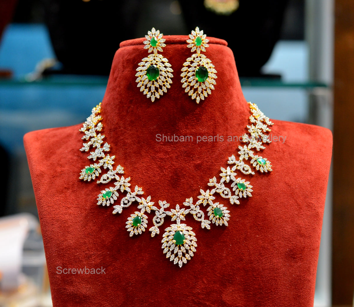 NECKLACE Necklace 649 DIAMOND EMERALD
