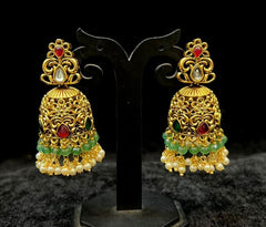 Earring EARRING 150 MATTE NAKSHI EMERALD