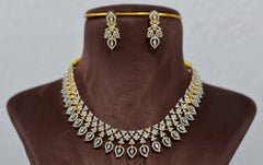 NECKLACE Nk073 DIAMOND  WHITE