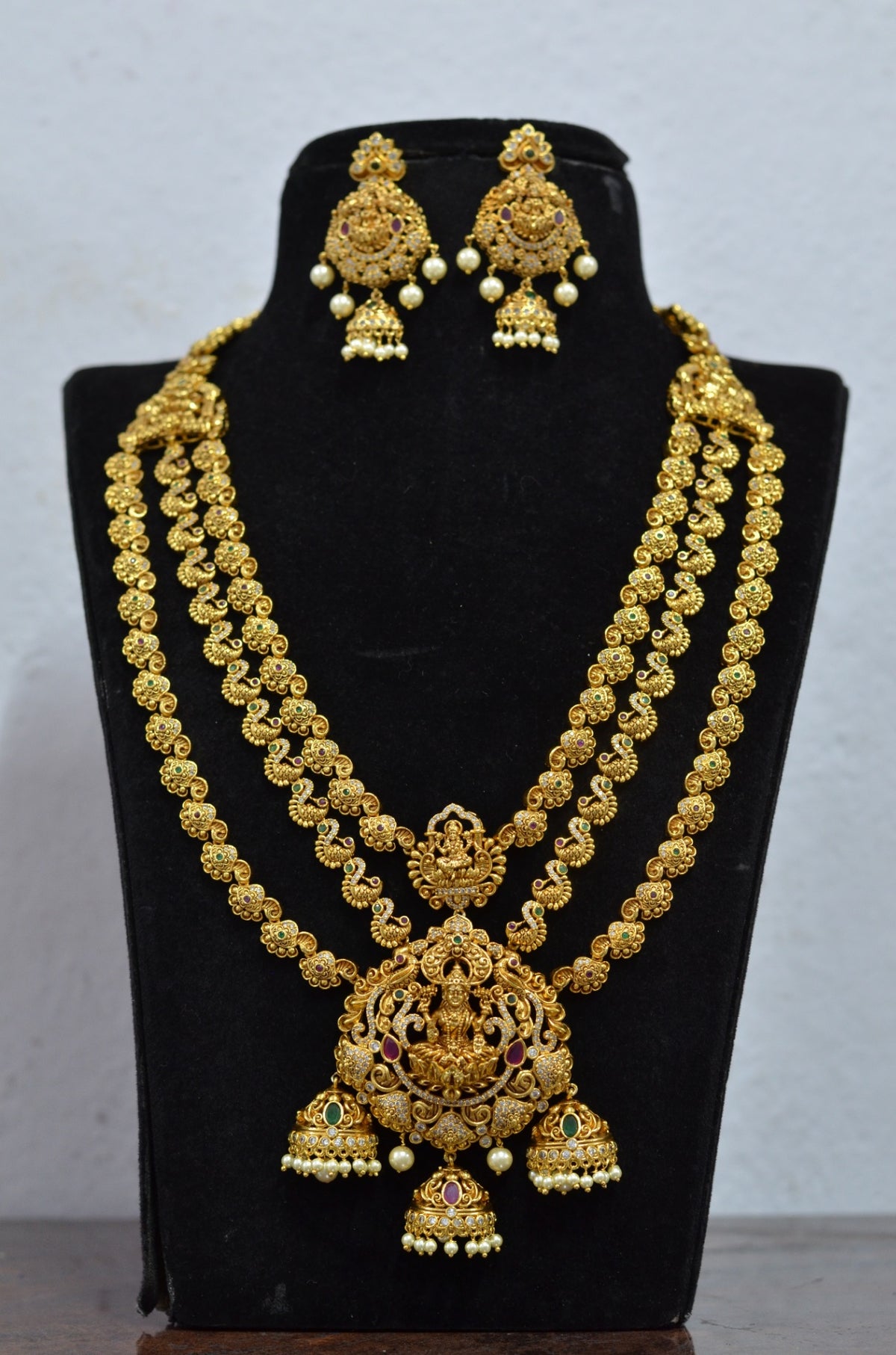 NECKLACE NK072 MATTE NAKSHI MULTI COLOR