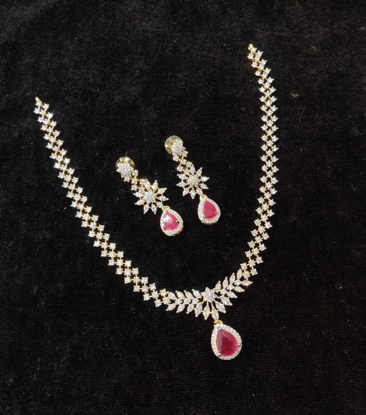 NECKLACE necklace 756 DIAMOND RUBY