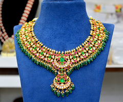 JADAU necklace 856 JAdau With Mozonite MULTI COLOR