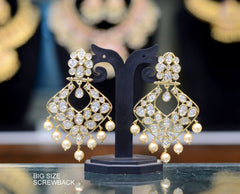 Earring Earrings 293 GOLDEN STONE pearls