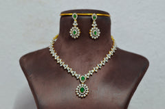 NECKLACE Necklace 029 DIAMOND EMERALD