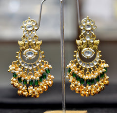 Earring Earrings 213 Kundan WHITE