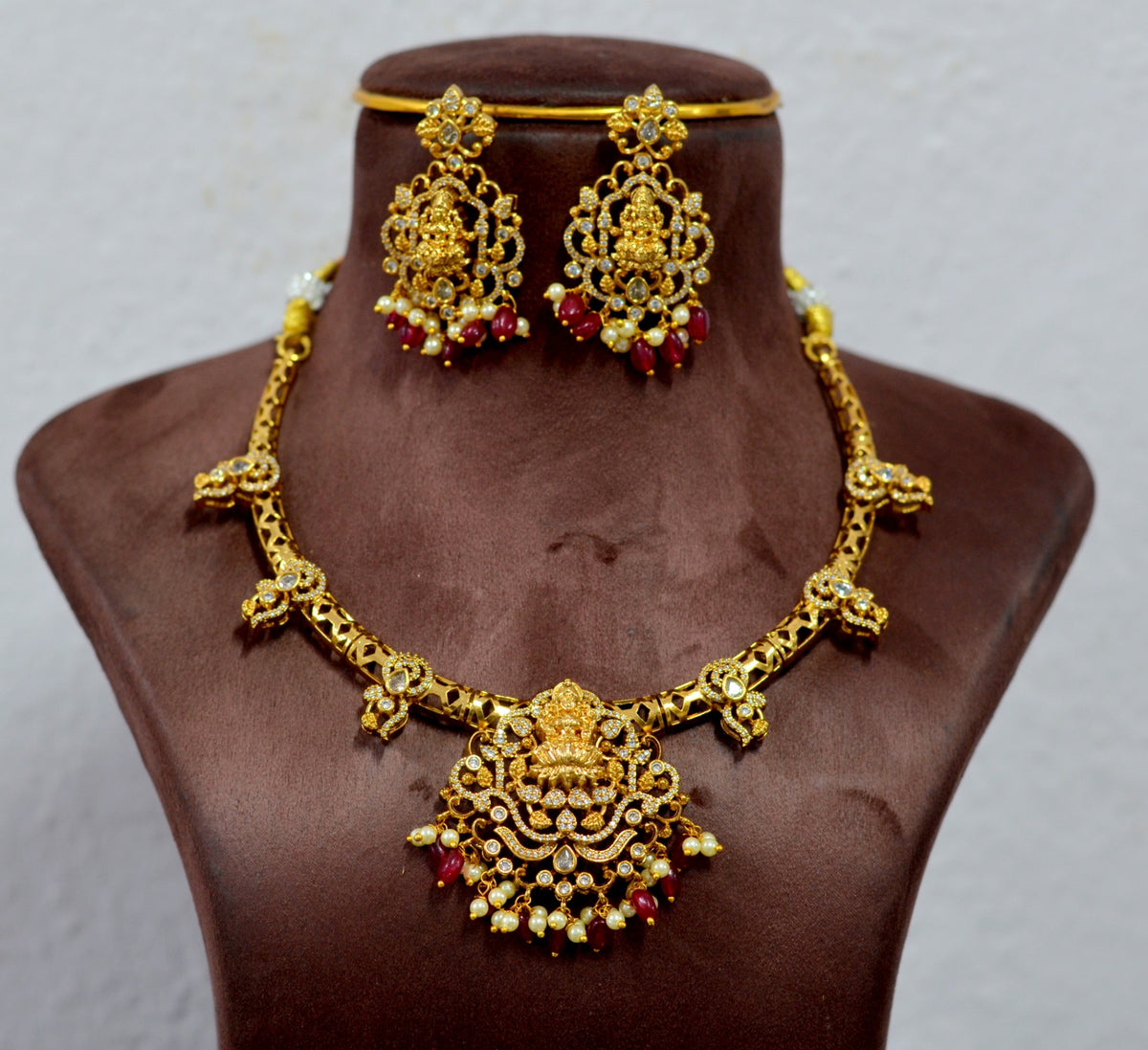 NECKLACE Necklace 746 NAKSHI AD STONE MULTI COLOR