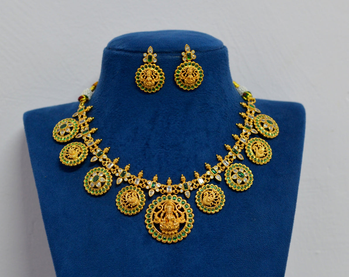 NECKLACE necklace 895 NAKSHI AD STONE EMERALD