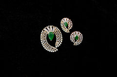 PENDANT SET / LOCKETS pendant 215 DIAMOND EMERALD