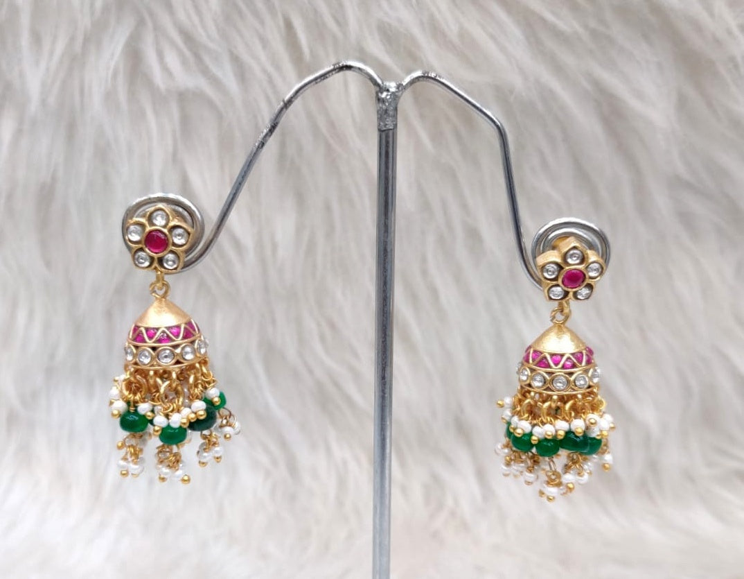 JADAU Mini jhumka 067 JADAU MULTI COLOR