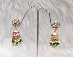 JADAU Mini jhumka 067 JADAU MULTI COLOR