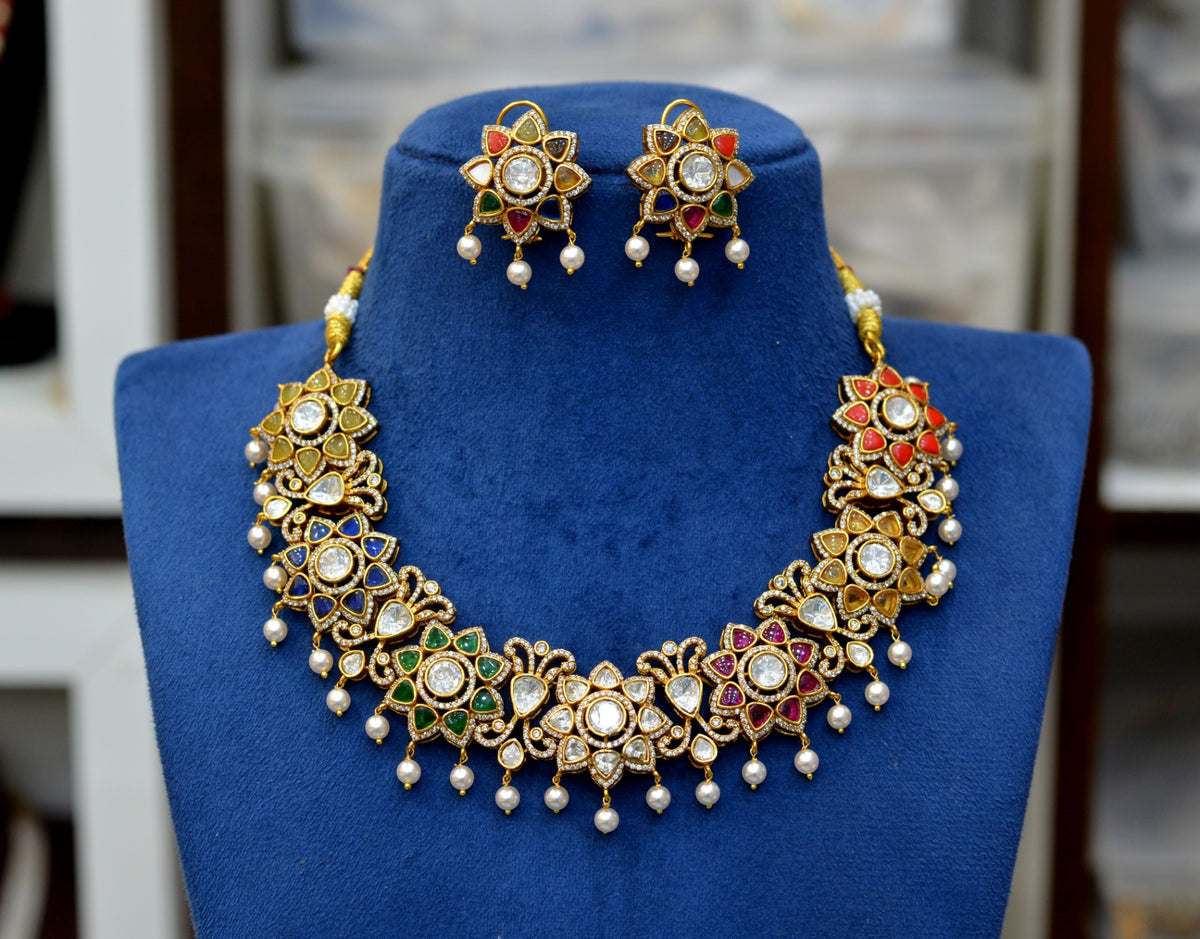 NECKLACE necklace 841 MOISSANITE Navratna