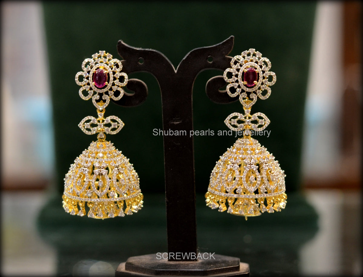 Earring Earrings 072 DIAMOND RUBY
