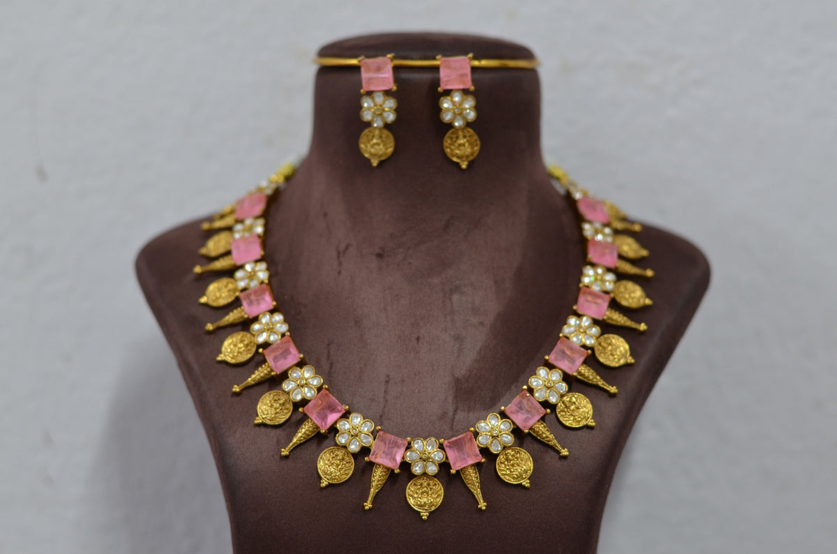 NECKLACE Nk042 ART FUSION BABY PINK