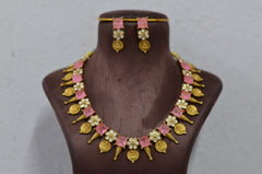 NECKLACE Nk042 ART FUSION BABY PINK