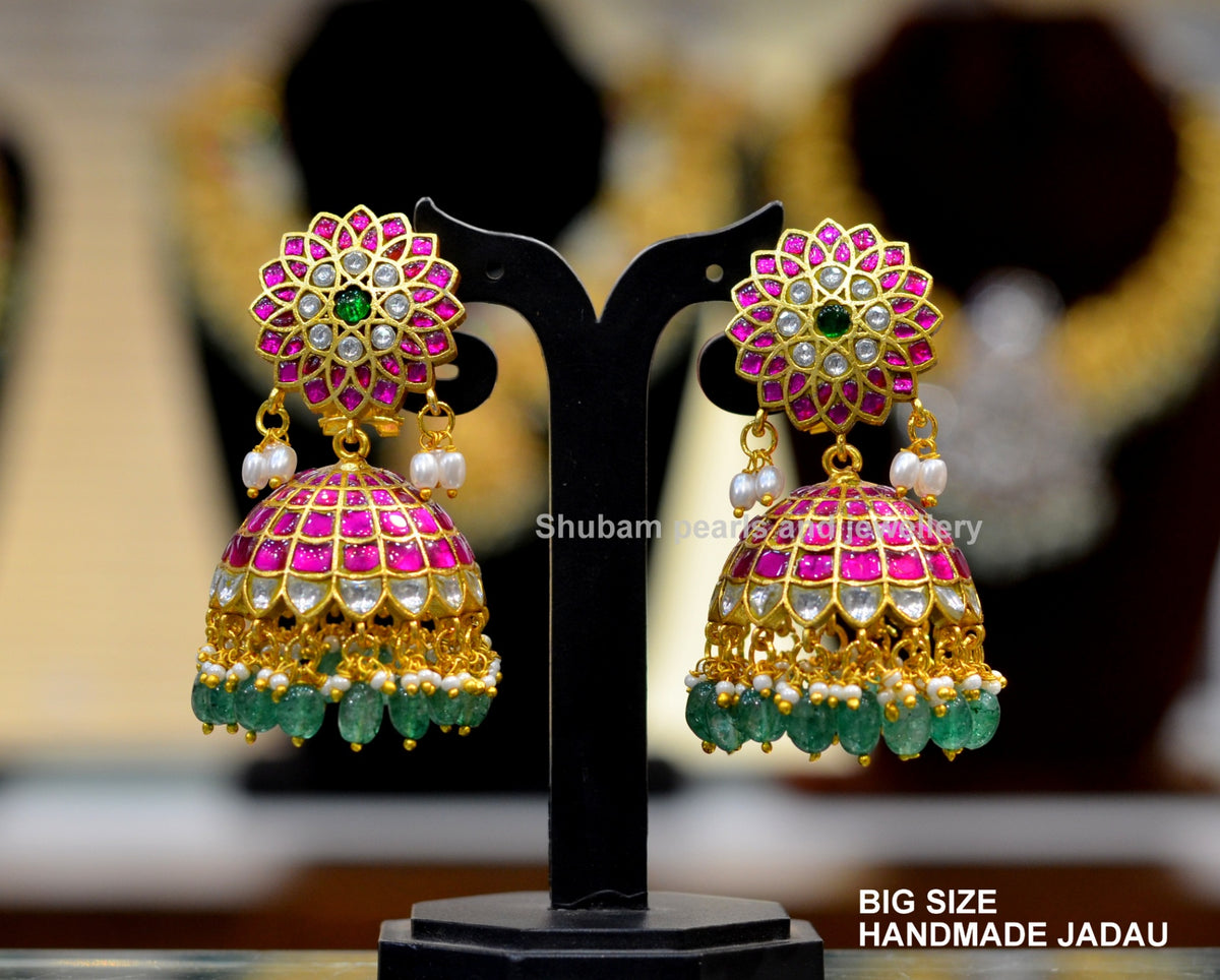 JADAU Jhumka 085 JADAU MULTI COLOR