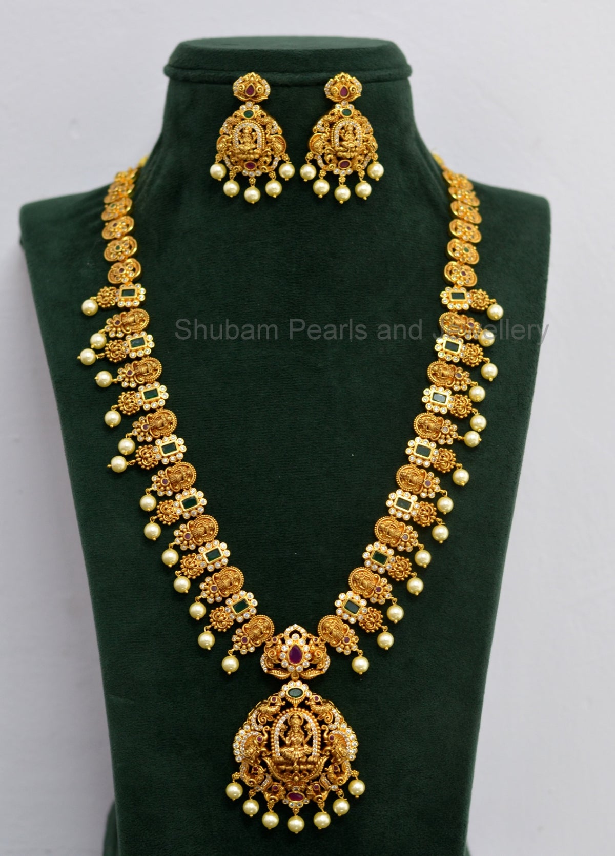 NECKLACE NK055 MATTE AD STONE MULTI COLOR