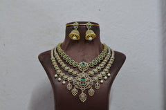 NECKLACE NECKLACE 404 DIAMOND  MINT GREEN Layers