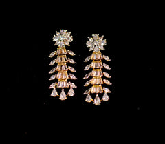 Earring Earrings 204 DIAMOND DUAL PLATING DIAMOND LOOK