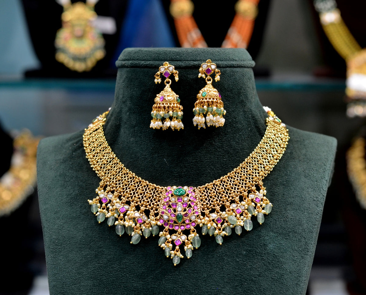 NECKLACE Necklace 741 NAKSHI KEMPU MULTI COLOR