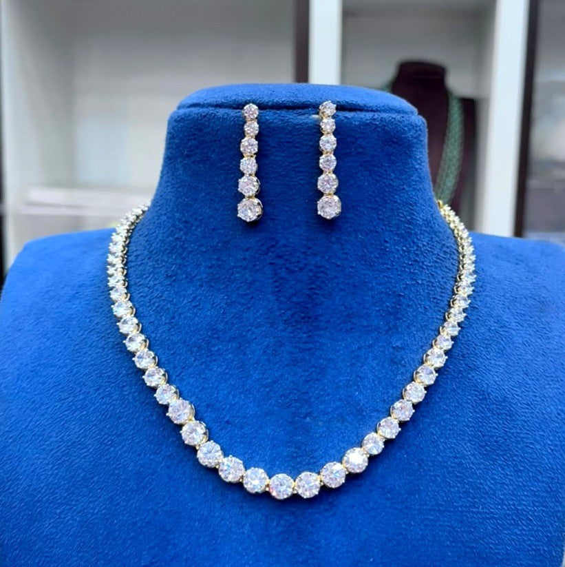 NECKLACE Shahrukh khan inspired DIAMOND WHITE