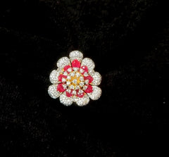 FINGERRING Finger ring 46 DIAMOND RUBY