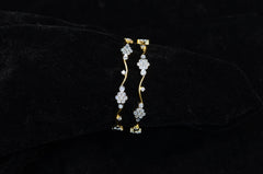 BRACELET/BANGLE Bangle 067 DUAL PLATING DIAMOND LOOK 2'6