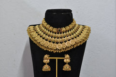 CHOKER CH077 NAKSHI ANTQIUE ANTIQUE LOOK- GOLDEN