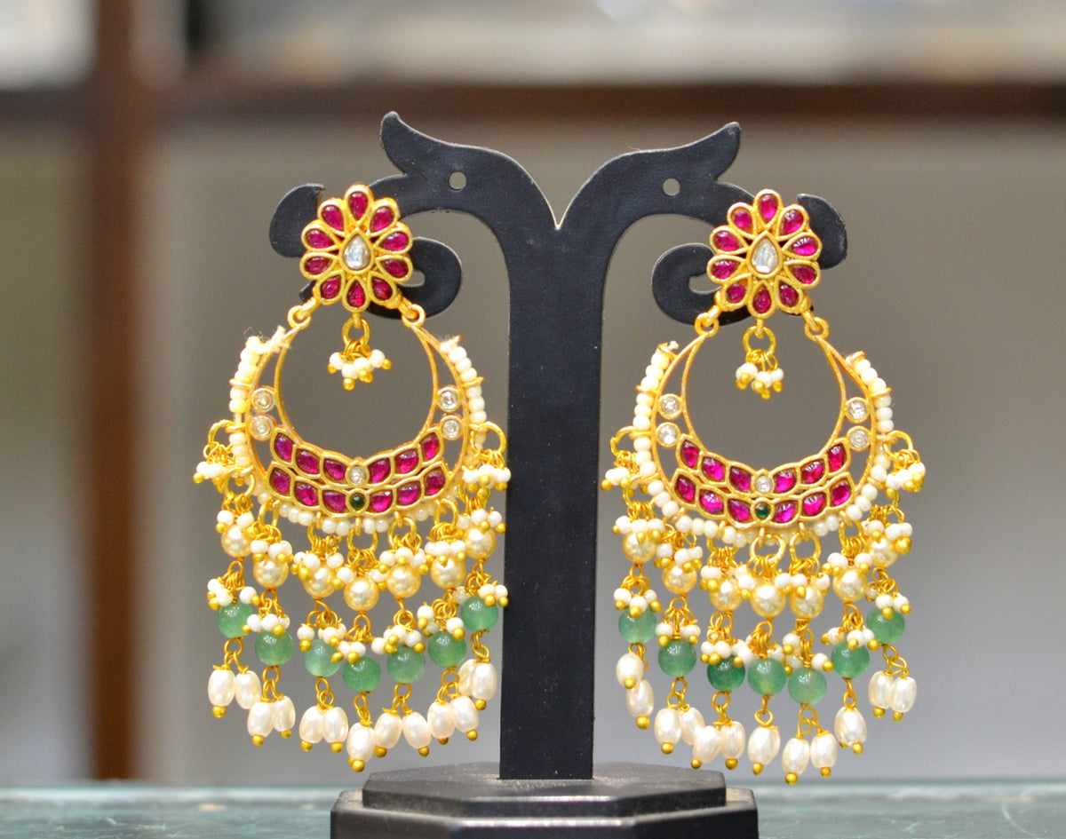 JADAU Earrings 223 JADAU RED AND WHITE