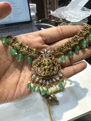 NECKLACE Nk196 NAKSHI ANTQIUE WHITE