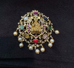 PENDANT SET / LOCKETS Pendant 273 NAVRATNA GOLDEN