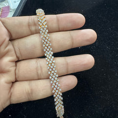 BRACELET/BANGLE Bracelet 043 DUAL PLATING DIAMOND LOOK Openable