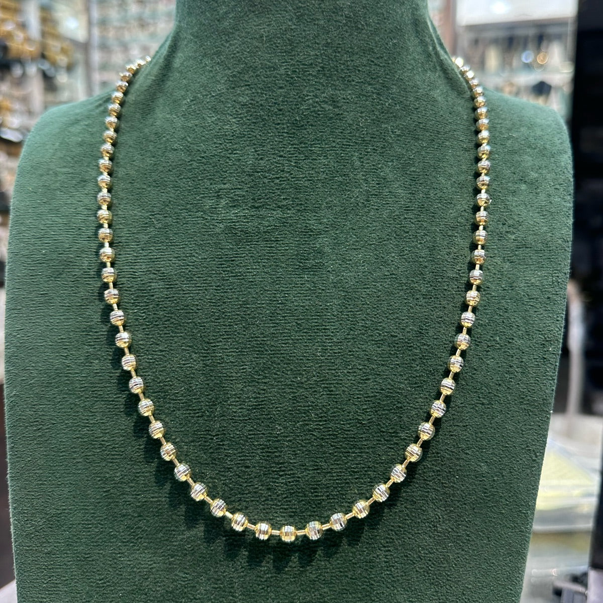 CHAINS AND HASLI 6mm soft  dual tone - MM318 - MM3318 DIAMOND 22-24