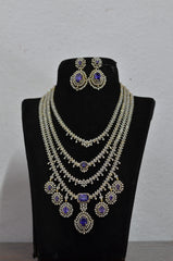 NECKLACE Necklace 406 DIAMOND  EMETHYST PURPLE Layers