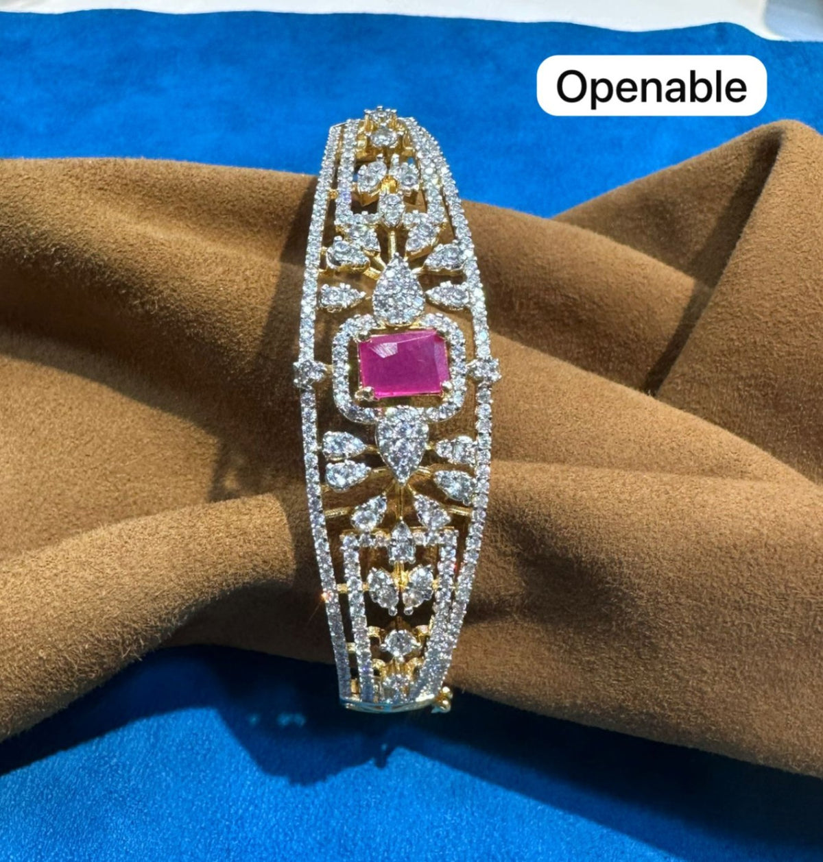 BRACELET/BANGLE bracelet 048 RUBY Openable