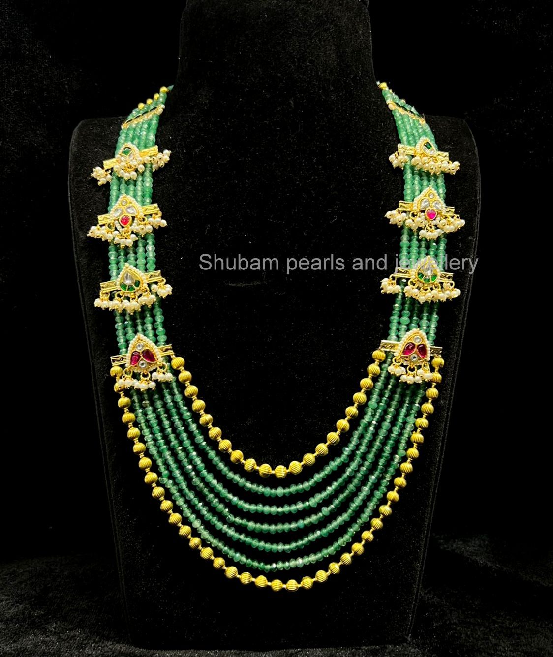 JADAU Beads mala 046 JADAU EMERALD