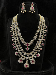 NECKLACE GJ NECKLACE 443 DIAMOND  RUBY