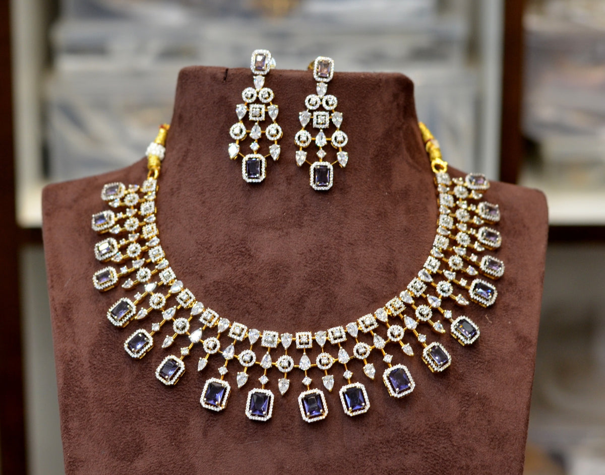 NECKLACE Necklace 224 DIAMOND EMETHYST PURPLE