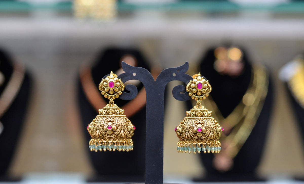 Earring Earrings 116 NAKSHI ANTQIUE MULTI COLOR
