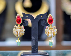 Earring Earrings 280 GOLDEN STONE RUBY