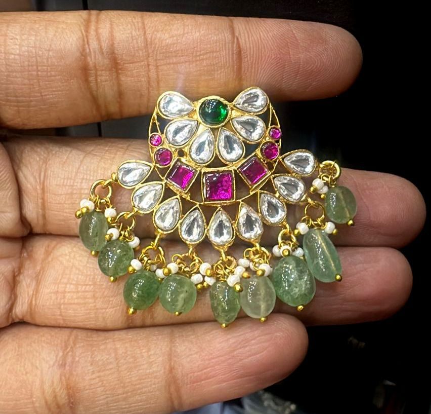 Jaat Locket JADAU Locket 022 JADAU MULTI COLOR – Shubam Pearls and Jewellery