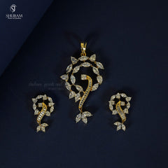 PENDANT SET CHAINS PENDANT SET 186 DIAMOND WHITE