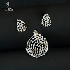 PENDANT SET CHAINS pendant set 006 DIAMOND WHITE
