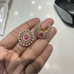 ACCESSORIES EAR chandsur 13ruby  - CH13 DIAMOND medium