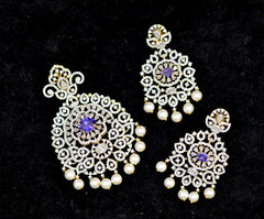 PENDANT SET CHAINS Pendant 161 DIAMOND EMETHYST PURPLE