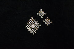 PENDANT SET / LOCKETS Pendant set 286 BIG SIZE - PET286 DIAMOND DUAL PLATING DIAMOND LOOK