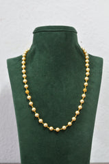 BEADS MALA AND CHAINS BEADS MALA 005 CREAM 20-24 INCHES