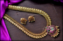 NECKLACE Long Necklace 711 - NE711 NAKSHI KEMPU MULTI COLOR