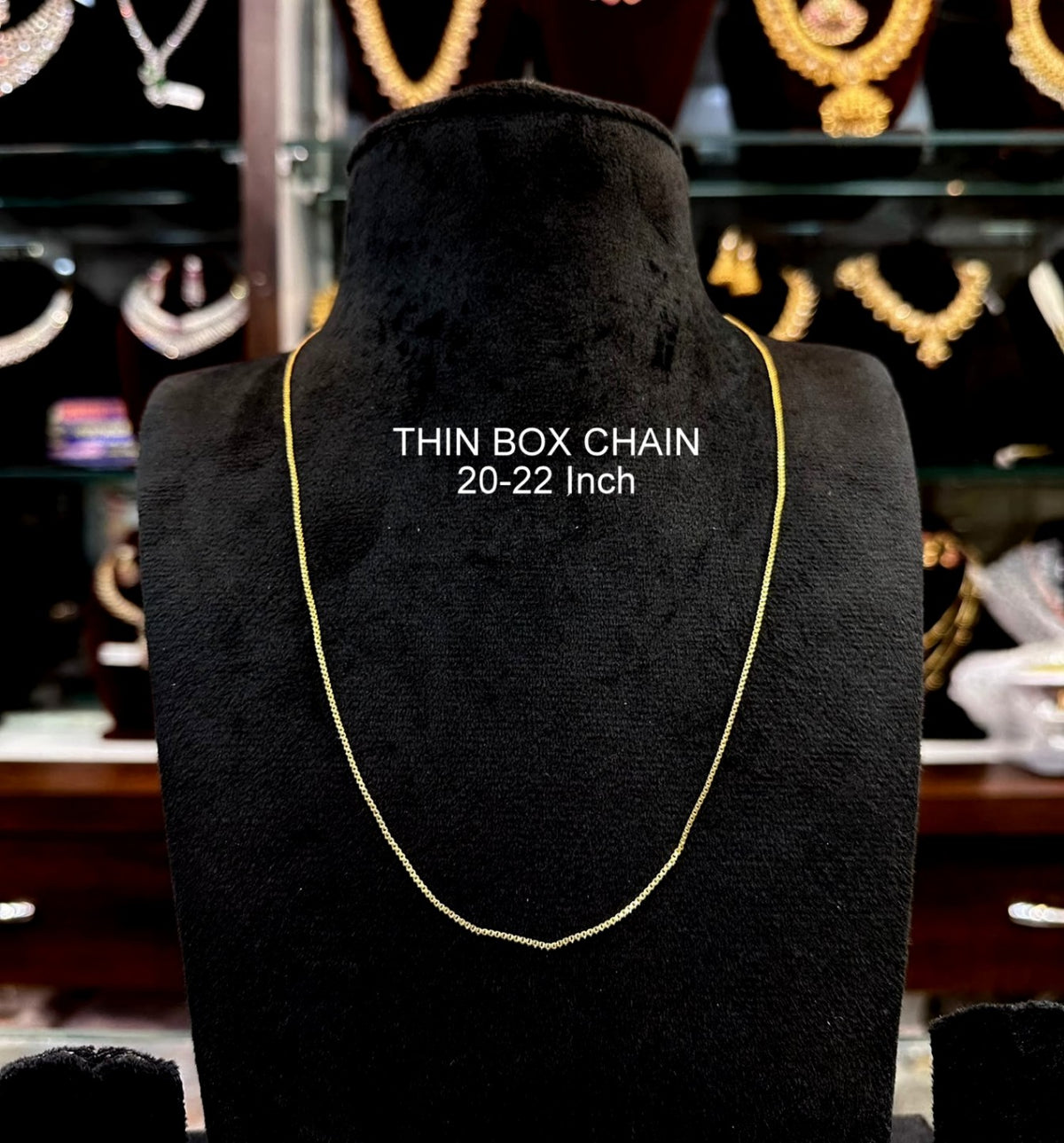 CHAINS AND HASLI Thin box chain handmade 20-22